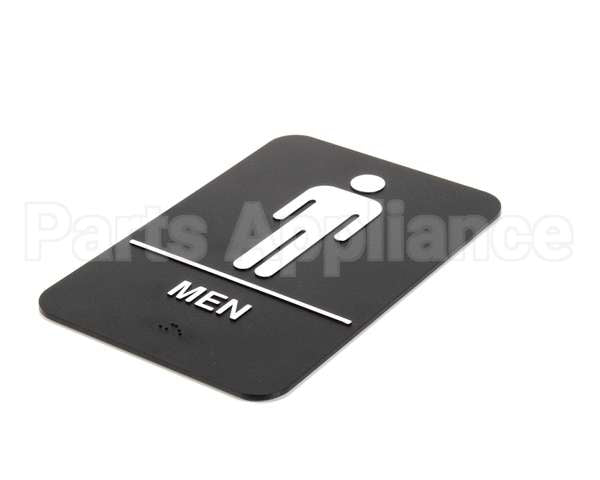 S69B-6BK Update International Braille Plastic Sign 6X9 - Men