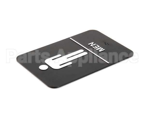 S69B-6BK Update International Braille Plastic Sign 6X9 - Men