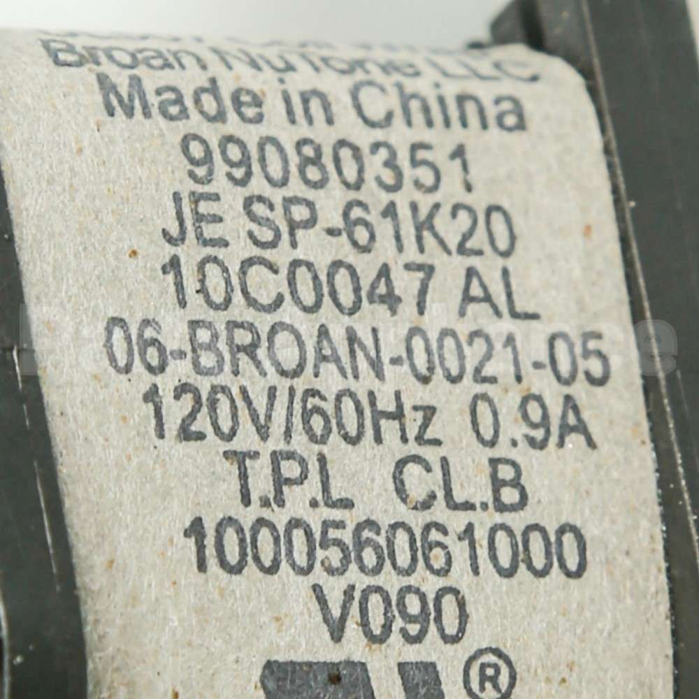 S97009796 Broan Srv Blwr Assy-E&G Bulb Heater