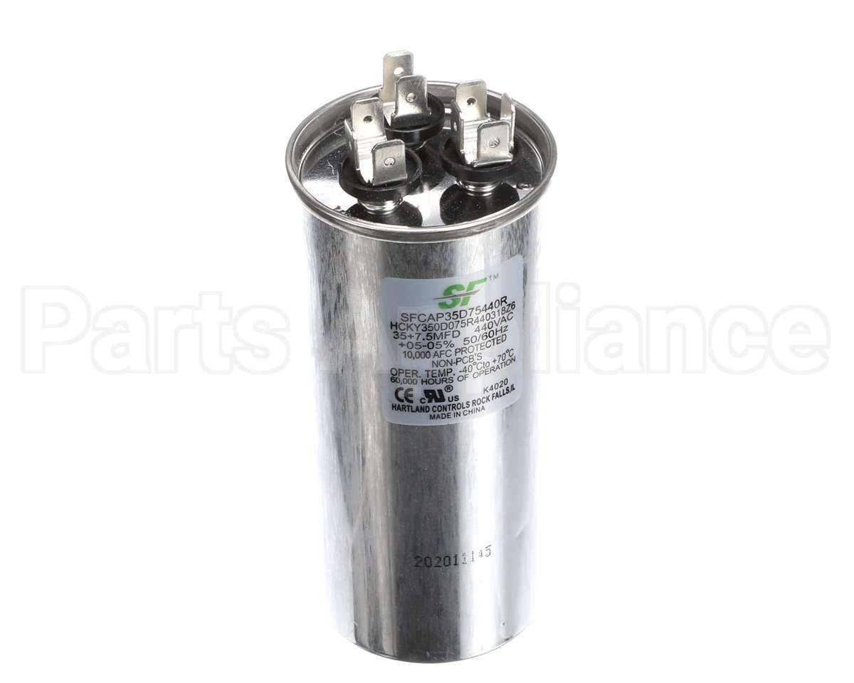 SFCAP35D75440R Trane Capacitor; 35+7.5Mfd 440V Round Run Capa