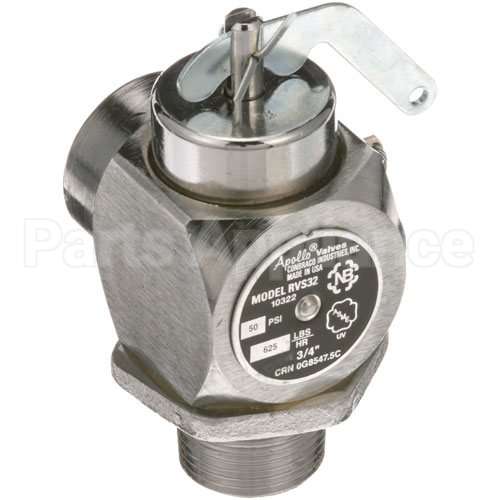 SOU3SRV9-1 Compatible Southbend Valve, Steam Safety - 3/4", 50 Psi