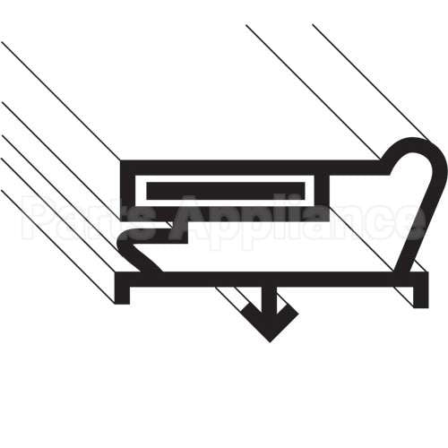 TR341-60284-03 Compatible Traulsen Gasket, Drawer, Bottom, Compact