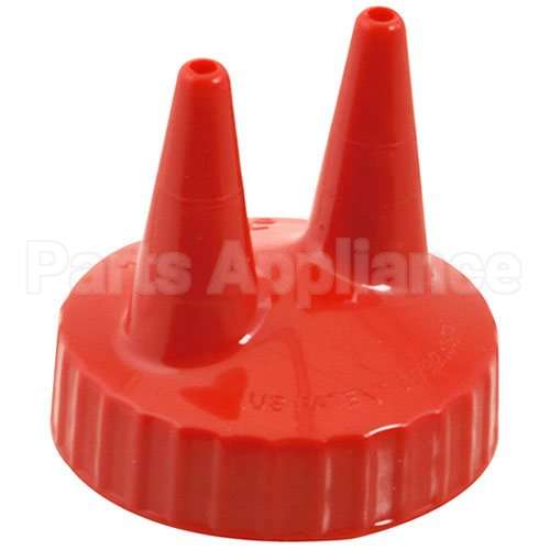 VOL2200-02 Compatible Vollrath Ketchup Lid - Double Tip, Red