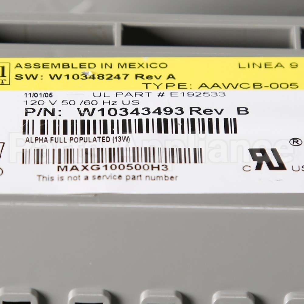 W10406636 Whirlpool Old W10384507