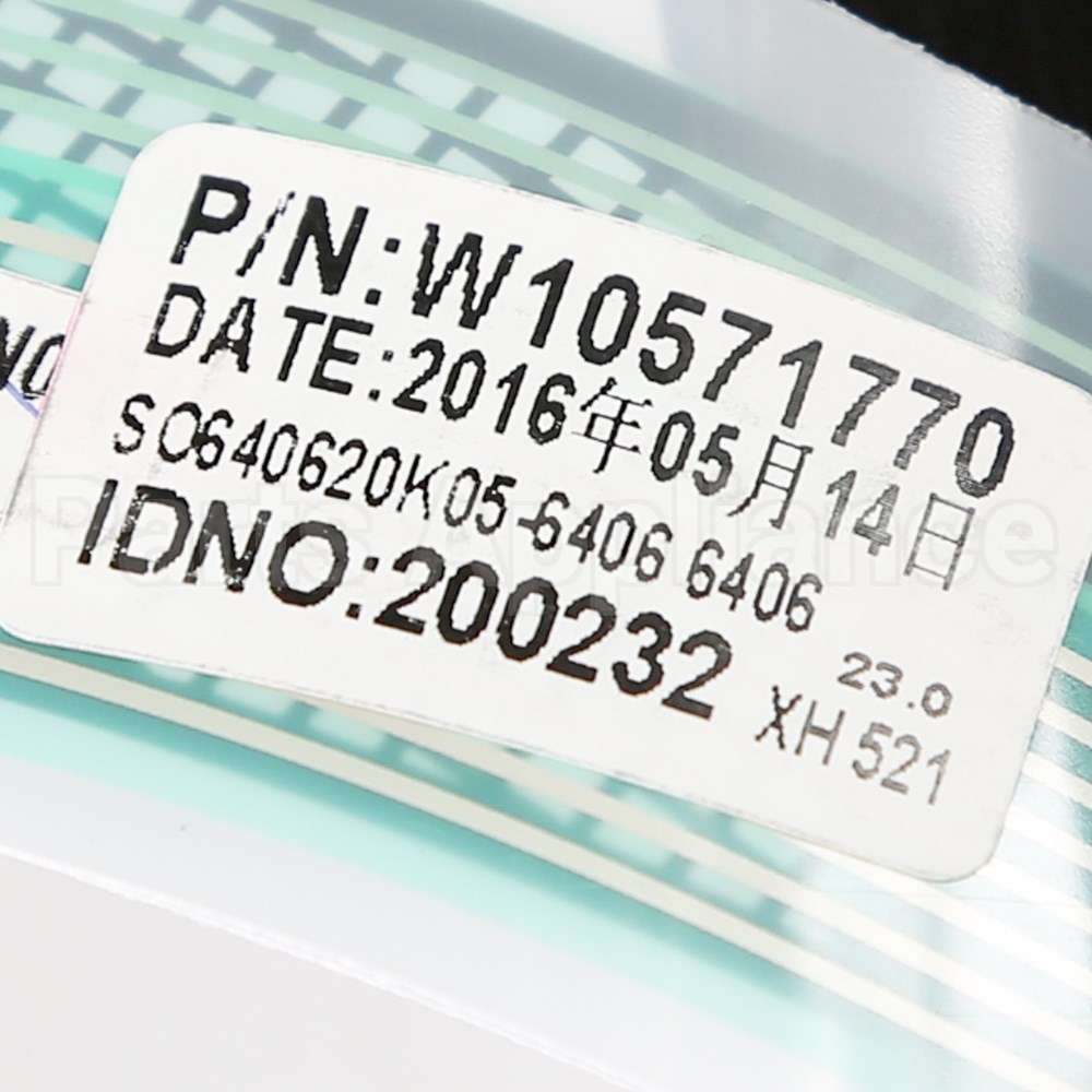 W10609181 Whirlpool Panl-Cntrl