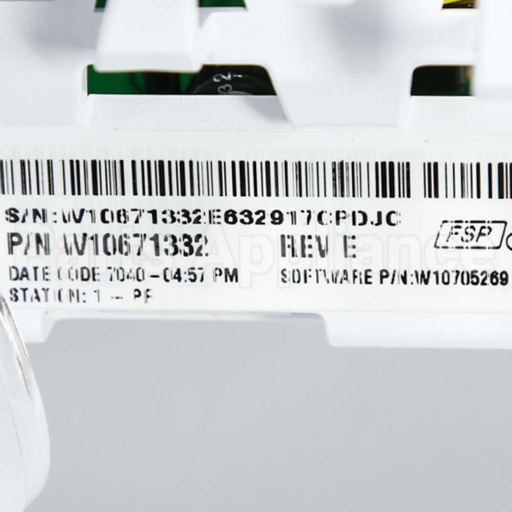 W10671332 Whirlpool Cntrl-Elec