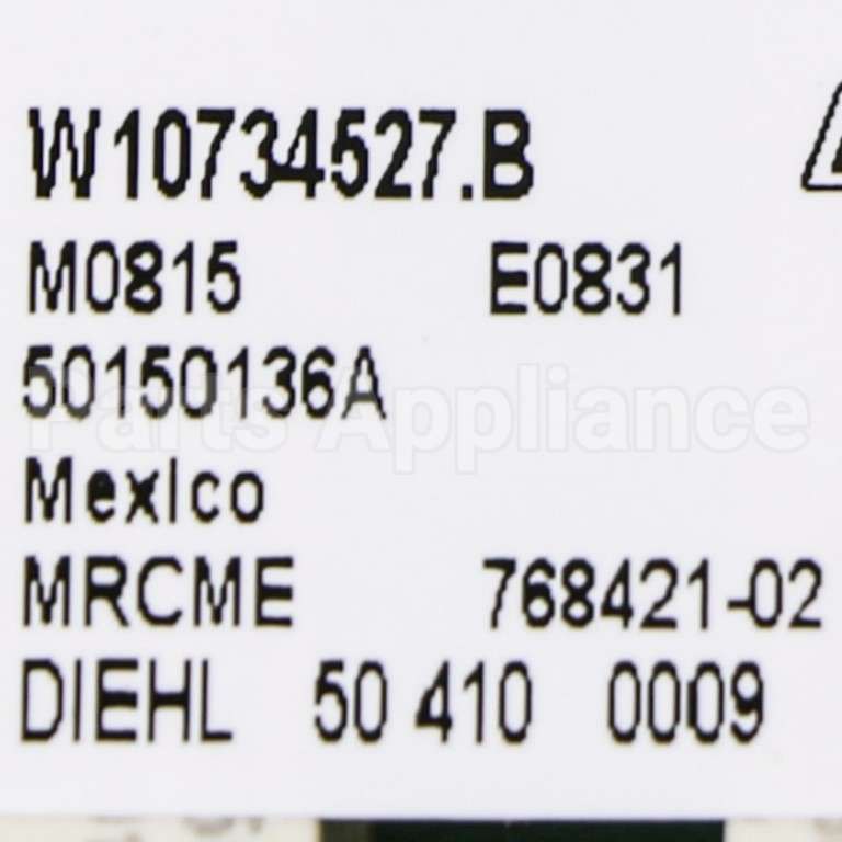 W10803217 Whirlpool Cntrl-Elec