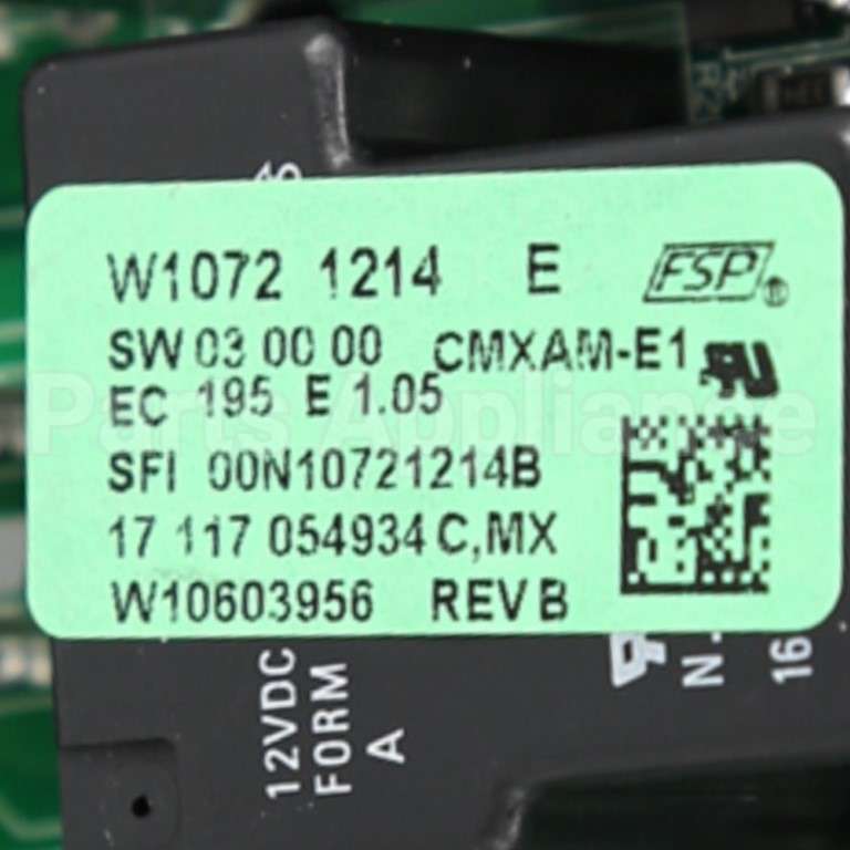 W10807576 Whirlpool Cntrl-Elec