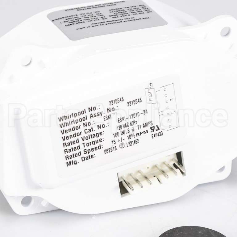 W10822635 Whirlpool Motor