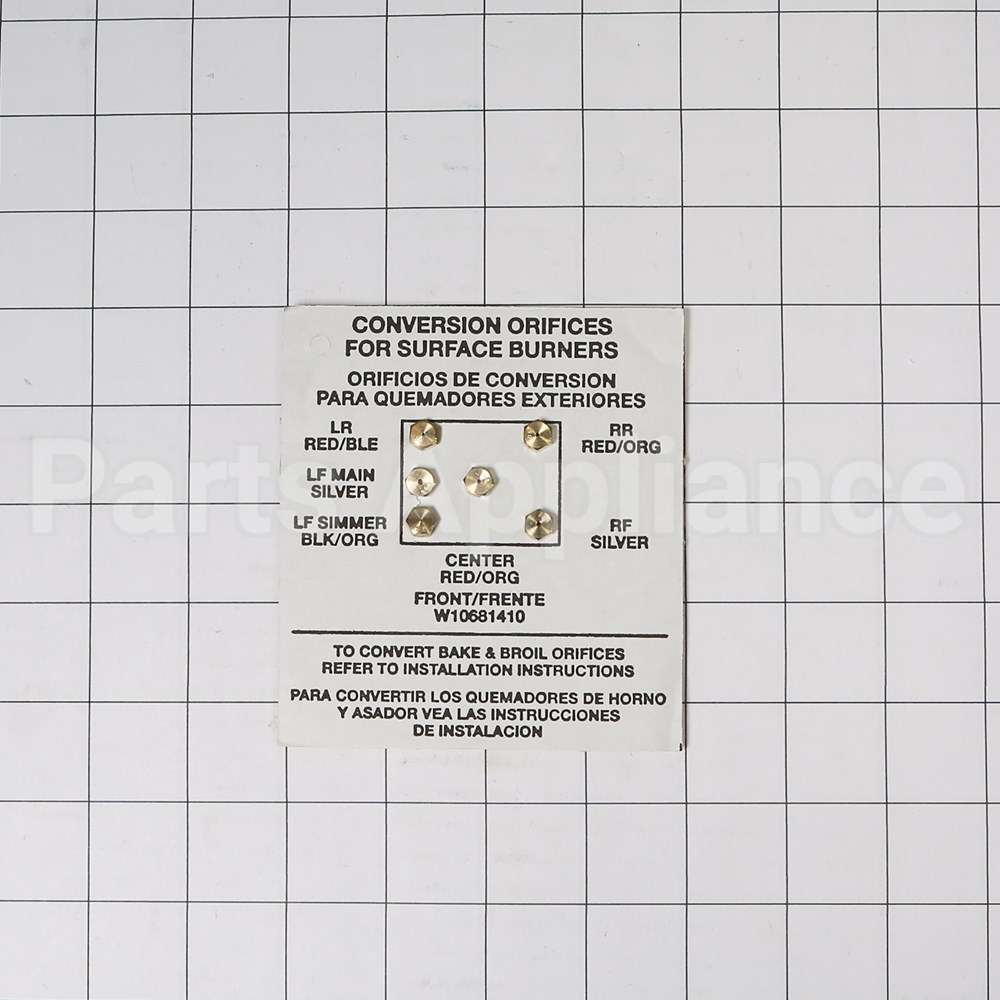 W10909678 Whirlpool Spud-Orfce