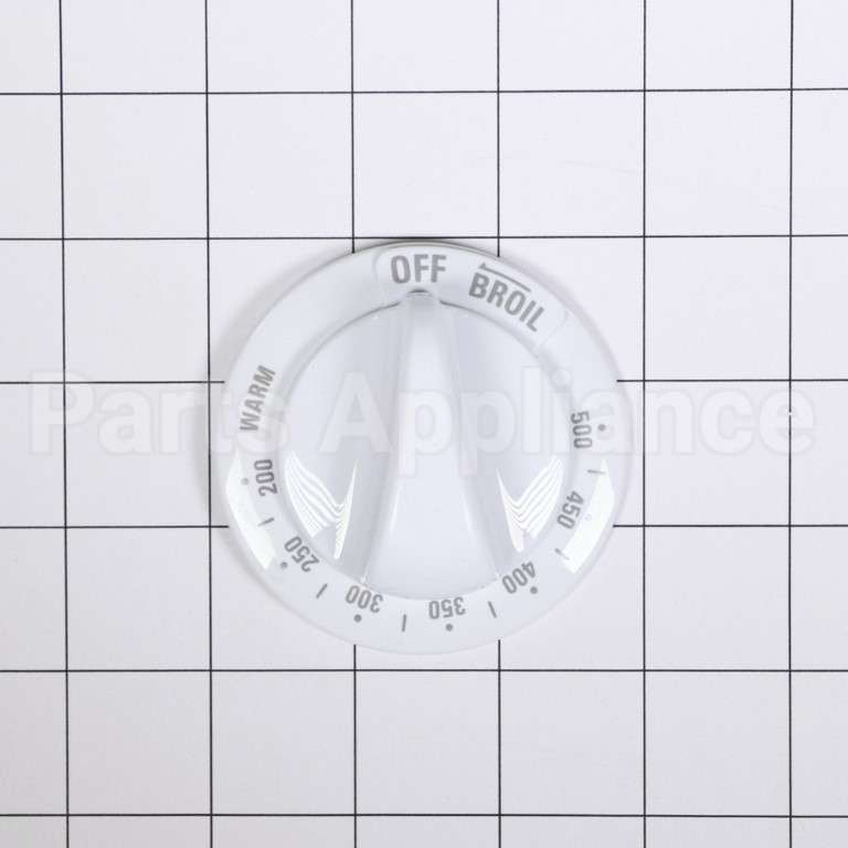 WB03K10187 GE Range Oven Thermostat Knob - White