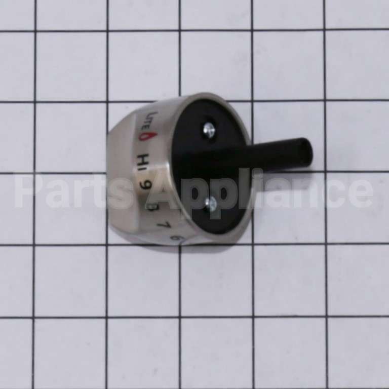 WB03K10265 GE Gas Range Knob - Stainless Steel