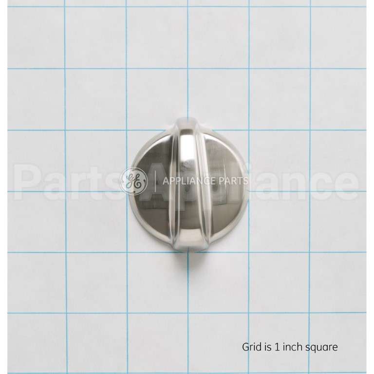 WB03T10271 GE Range Burner Control Knob - Stainless St