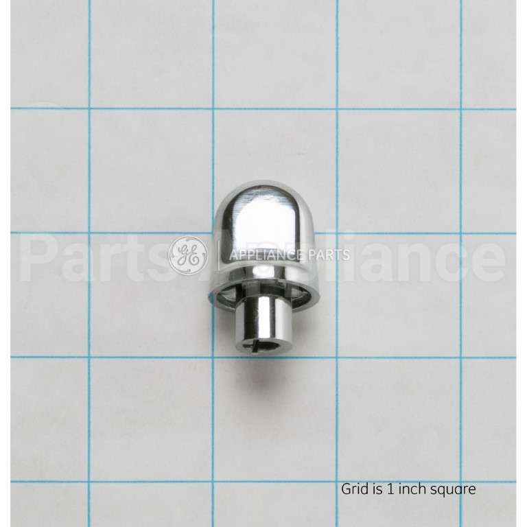 WB03X10317 GE Knob Vent Tri-Chrome Pl