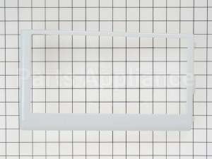 WB07X10195 GE Microwave Control Panel Frame - White