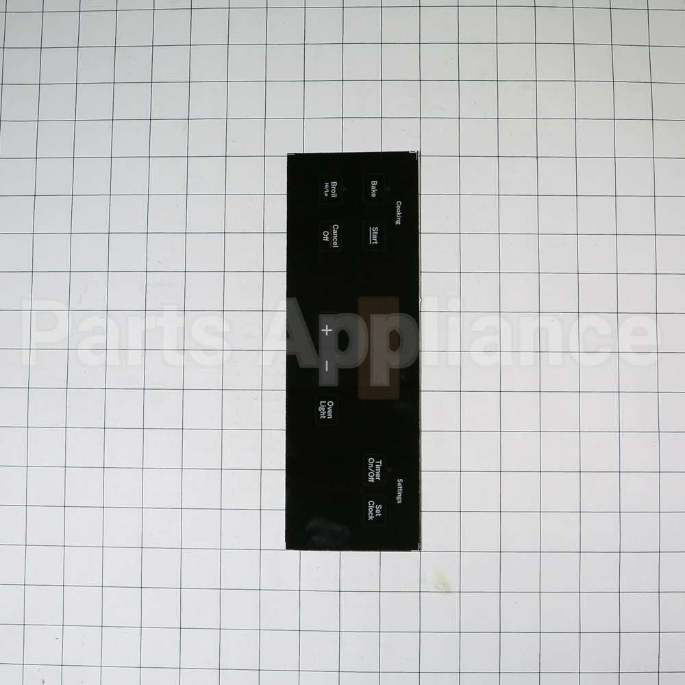 WB07X21373 GE Range Control Overlay - Black