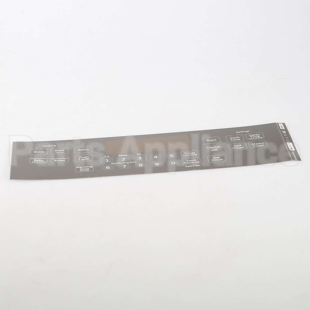 WB07X21417 GE Range Control Panel - Gray