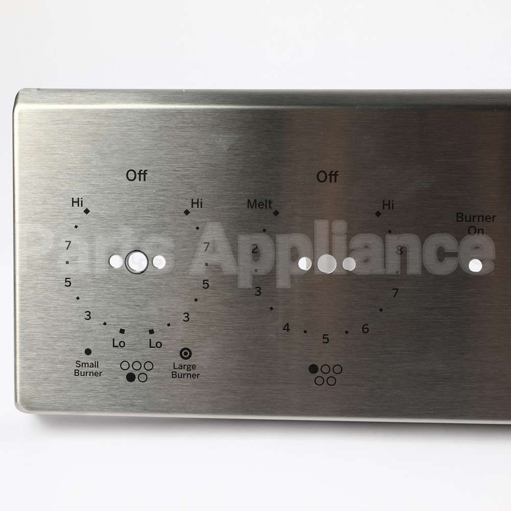 WB07X33621 GE Stainless Control Panel Overlay