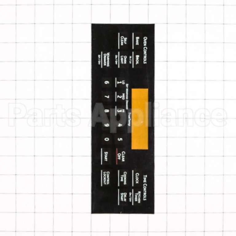 WB27K10277 GE Range Faceplate - T011 Black