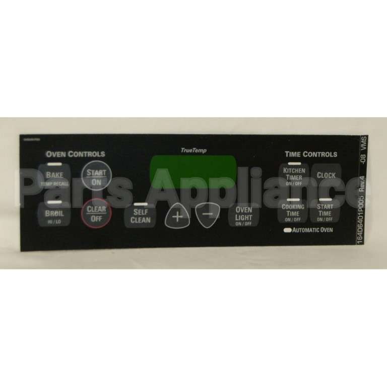 WB27T10675 GE Faceplate Graphics