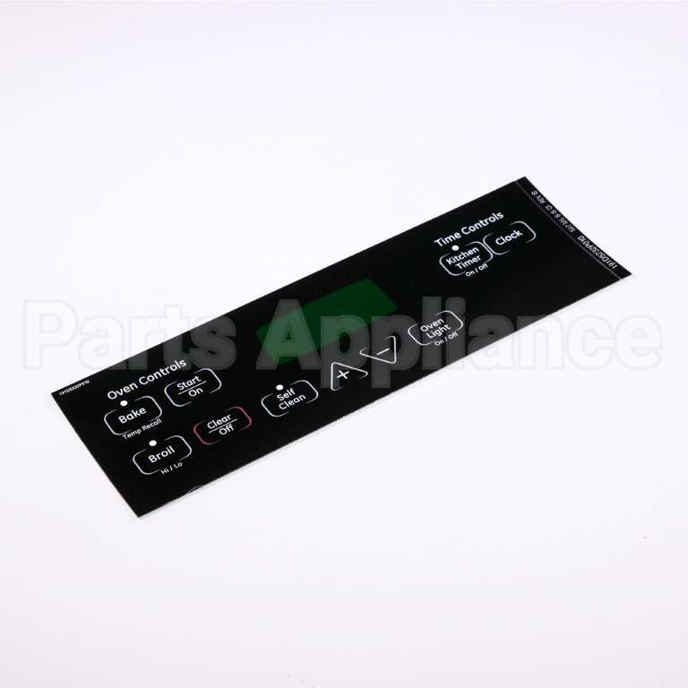 WB27T11013 GE Faceplate Graphics (Bk)