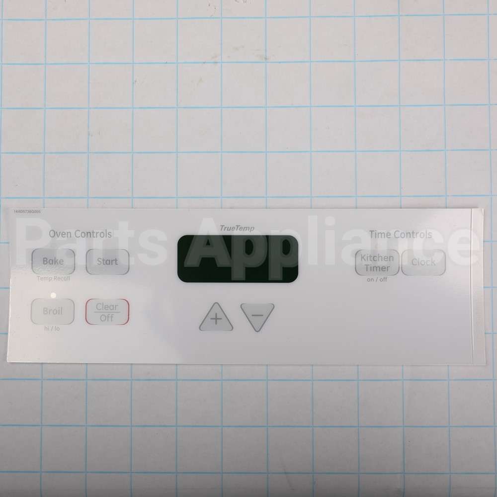 WB27T11090 GE Faceplate Graphics Asm