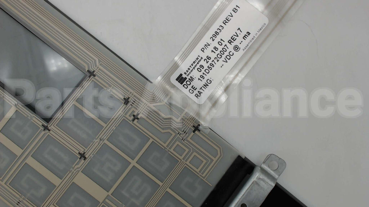 WB27T11381 GE Glass And Control Asm