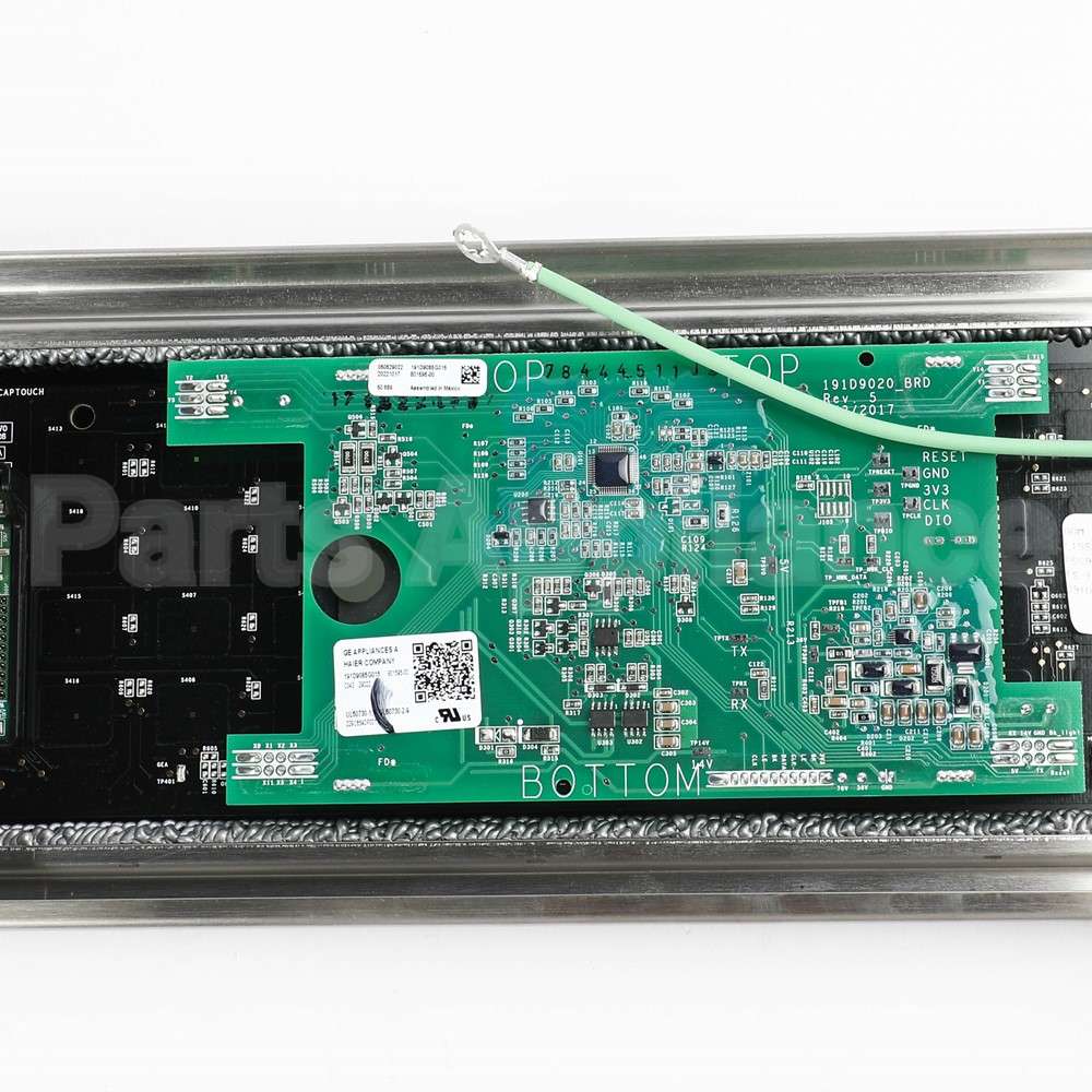 WB27X43578 GE Stainless Control Panel Overlay W/ Wifi