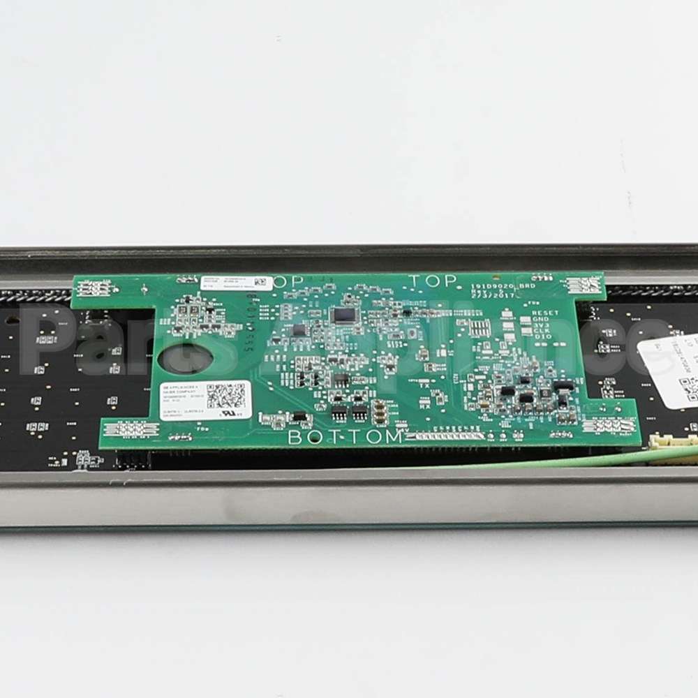 WB27X43579 GE Stainless Control Panel Overlay W/ Wifi