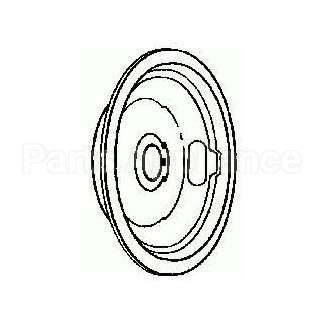 WB32X106 GE Electric Range 8 Chrome Burner Bowl