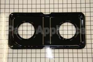 WB34K10010 GE Burner Pan, Left (Bk)