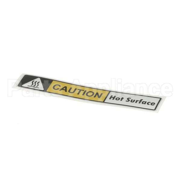 WC-38310 Compatible Curtis Label, Gem Models, Caution Hot Surface