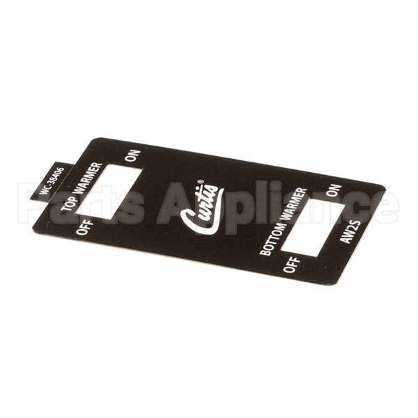 WC-38406 Compatible Curtis Label, Front Panel Aw-2S Alp-5