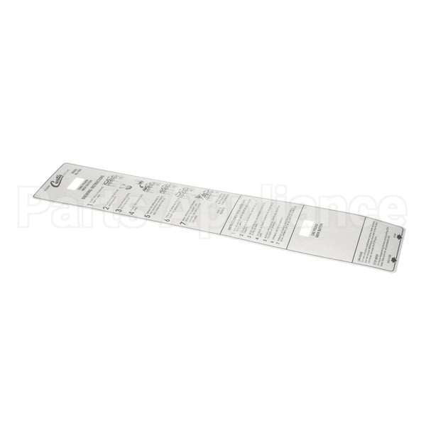 WC-3904 Compatible Curtis Label, Instructs Panel Curtis