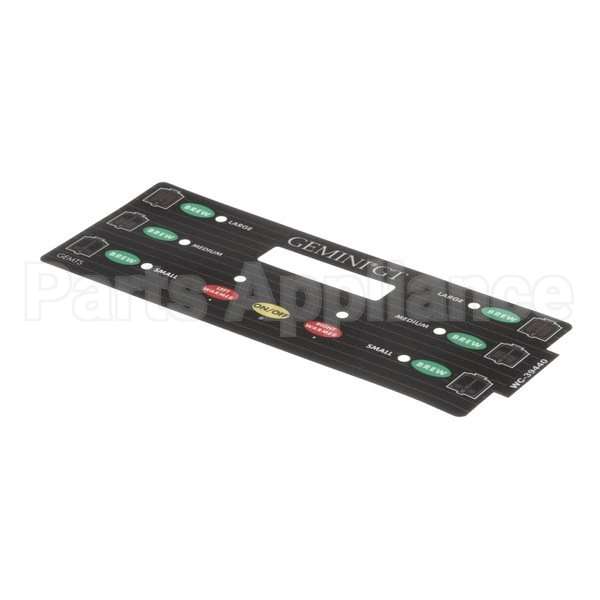 WC-39440 Compatible Curtis Label/Overlay, Ucm, 3-Batch, Gem Ts