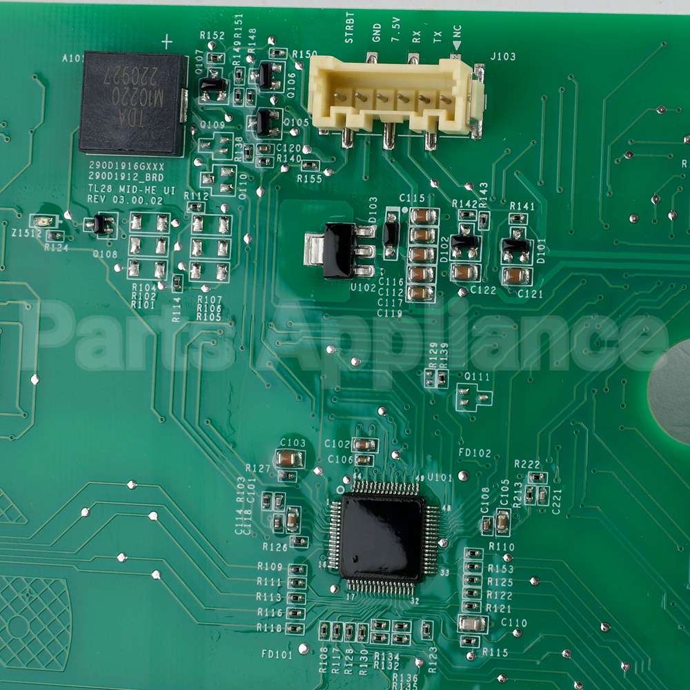 WH22X37157 GE User Interface Board Tl Washer 700/705
