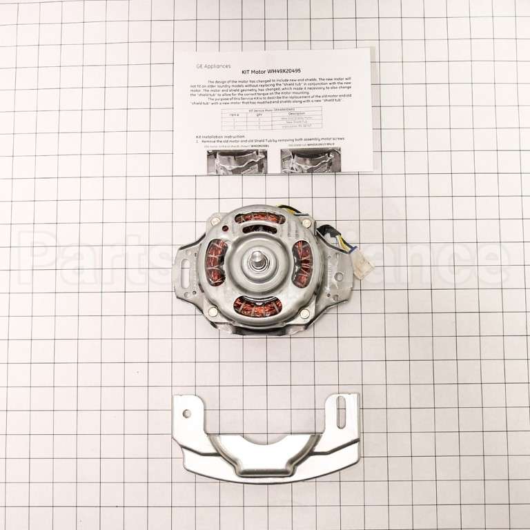 WH49X20495 GE Washing Machine Tub Motor With Shield