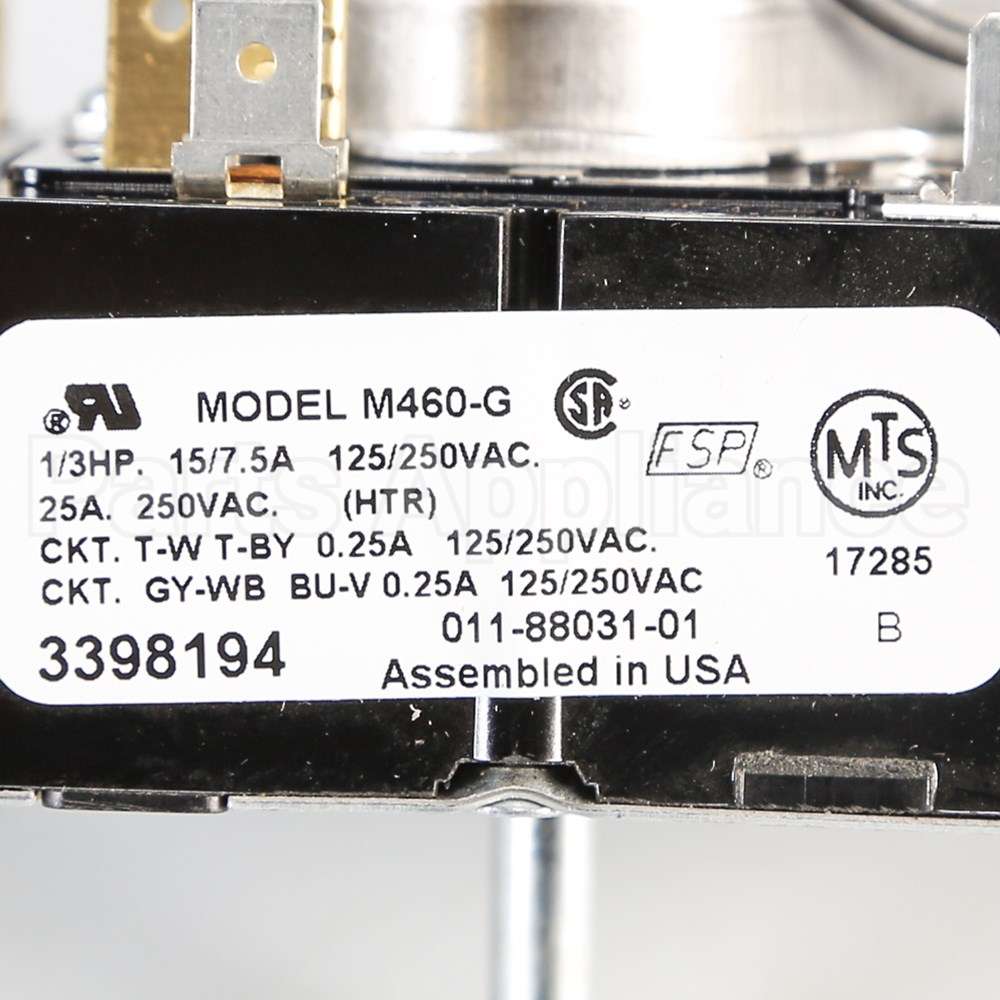 WP3398194 Whirlpool Timer