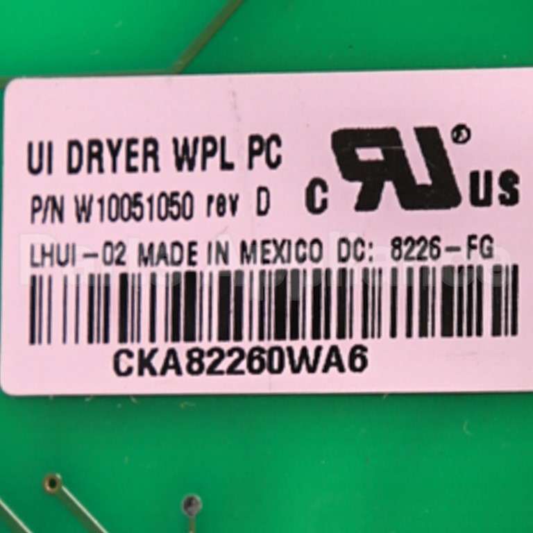 WP8571920 Whirlpool Cntrl-Elec