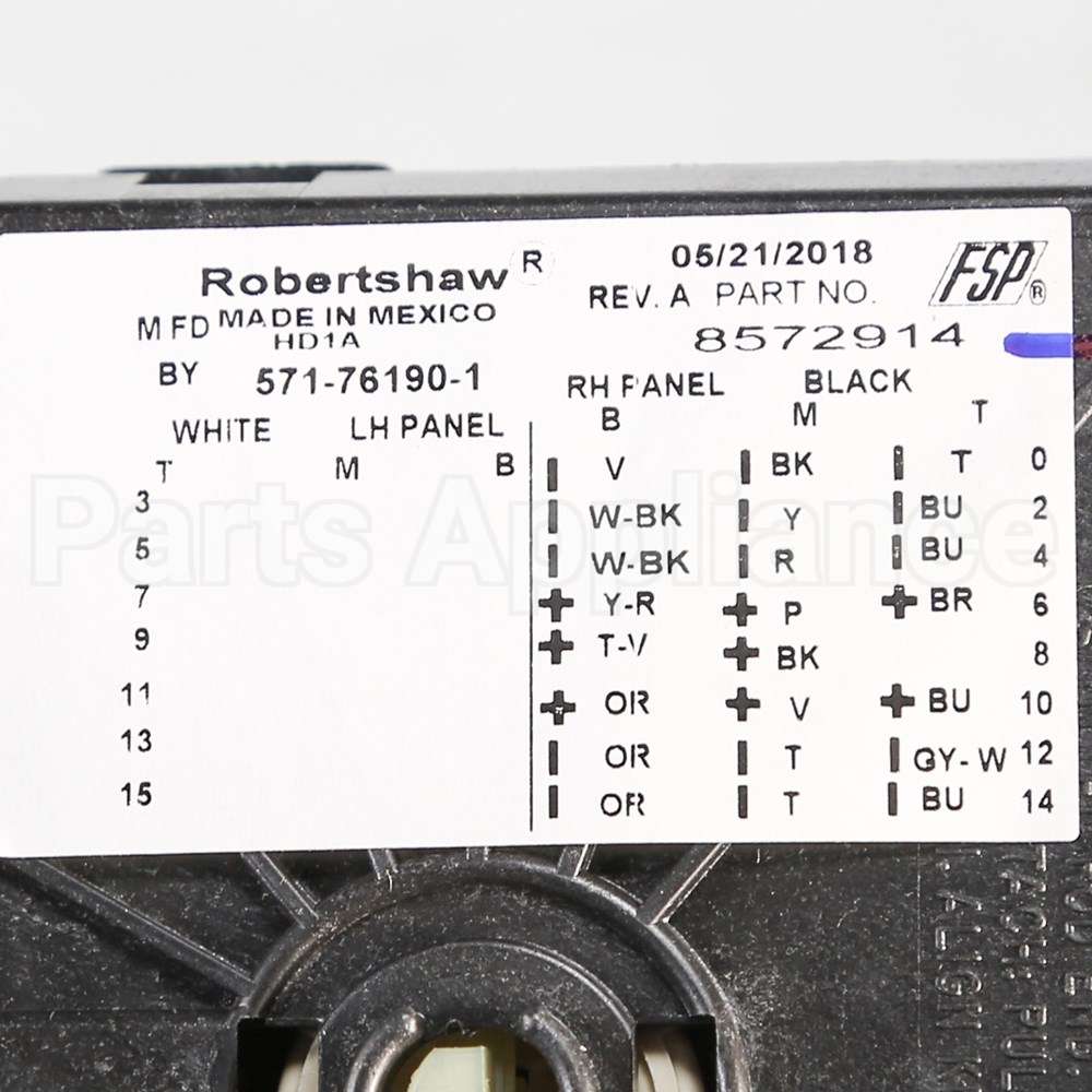 WP8572914 Whirlpool Timer