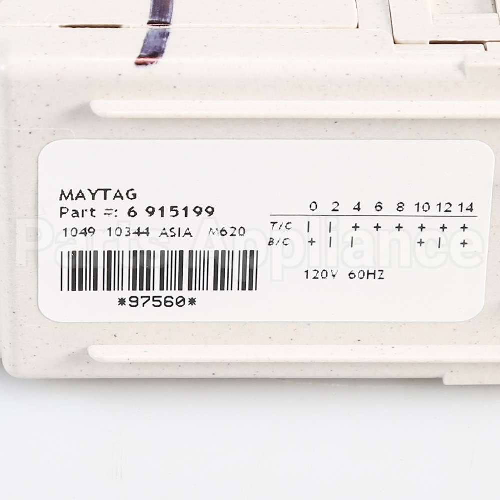 WP99002206 Whirlpool Timer