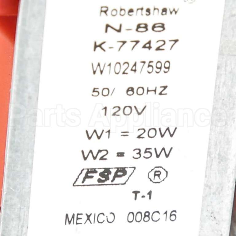 WPW10247599 Whirlpool Valve-Inlt