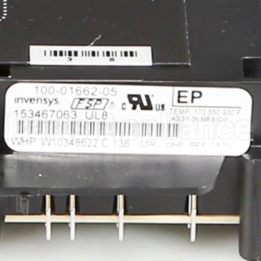 WPW10734612 Whirlpool Cntrl-Elec