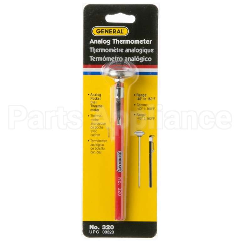 WX05X10412 GE Thermometer (Analog Dial)