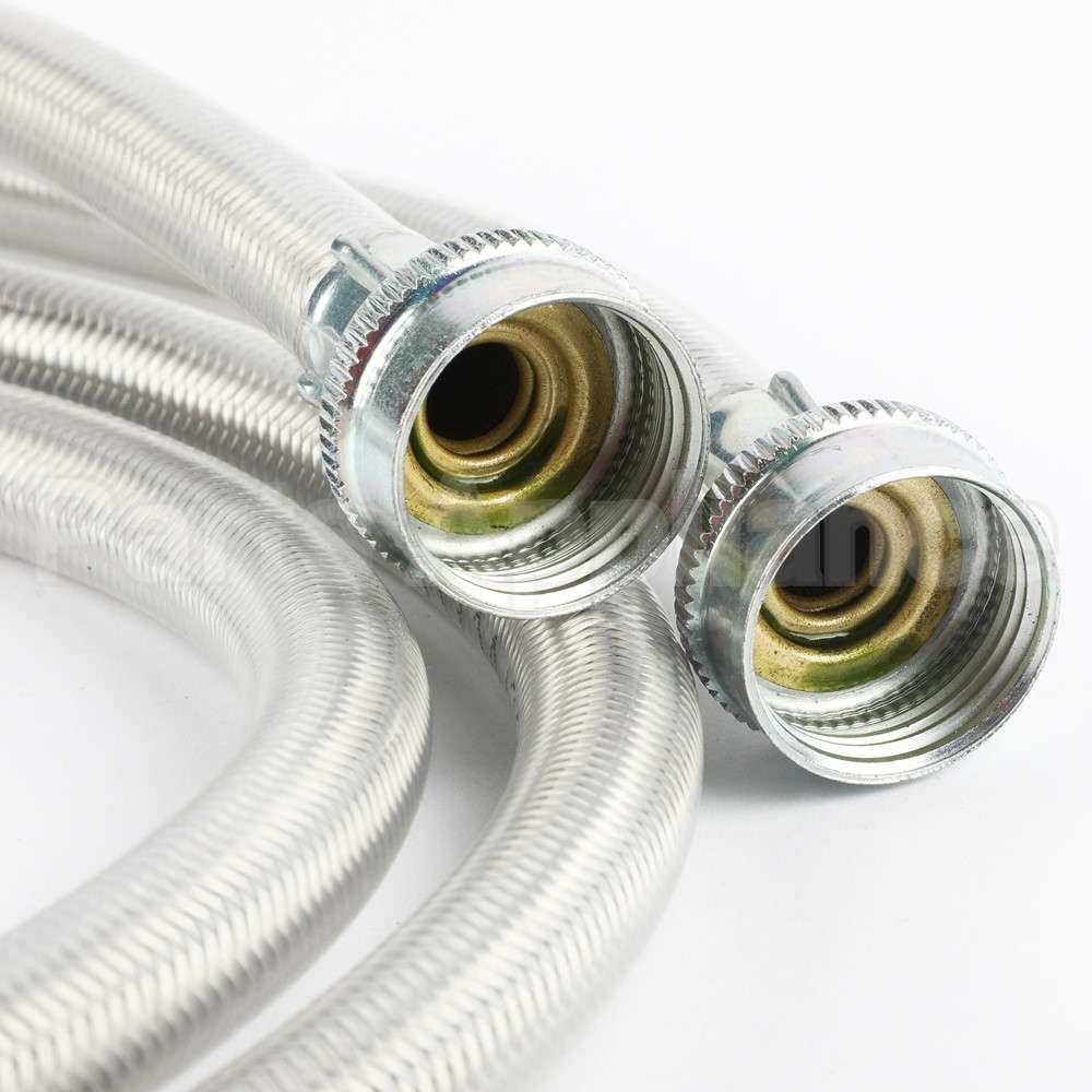 WX14X10017 GE 2Pk-Plymr Coated 4' Washer Hoses 90 Elbow