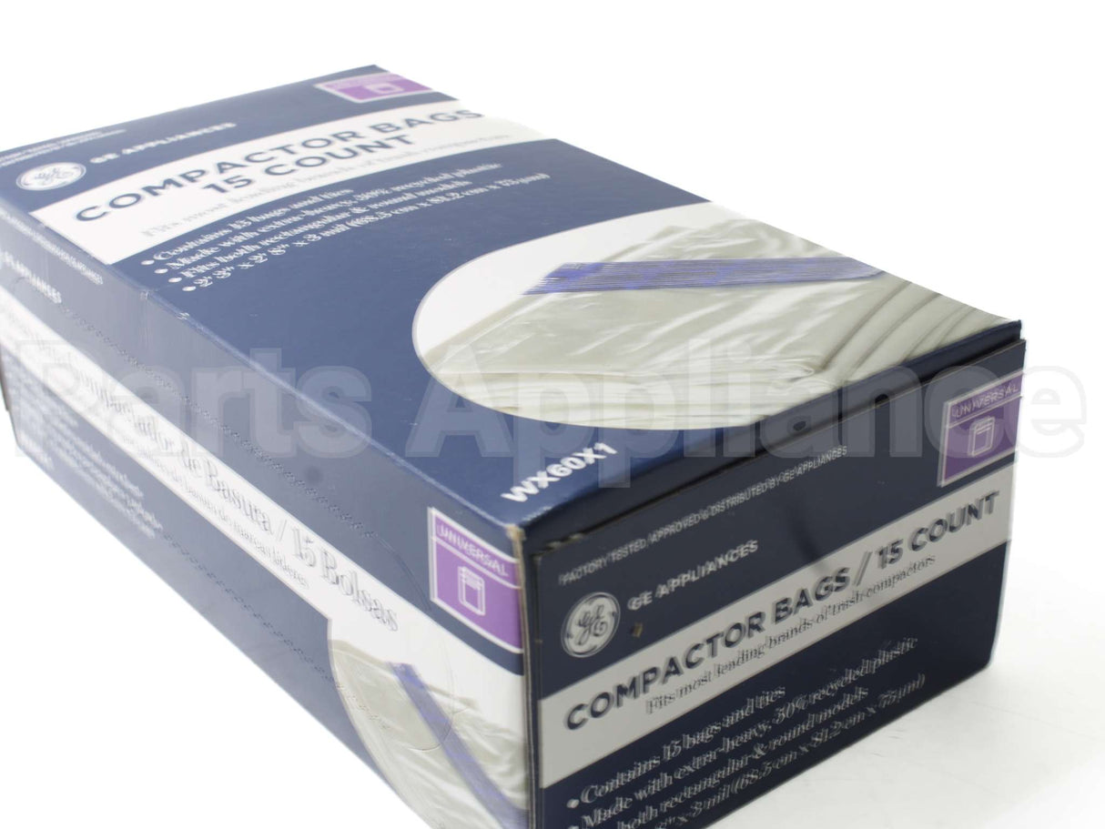 WX60X1 GE Universal Compactor Bags - 15 Count