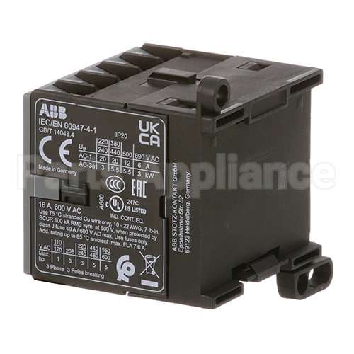 X20028ABB Compatible Globe Contactor, 16 Amp 600 Vac