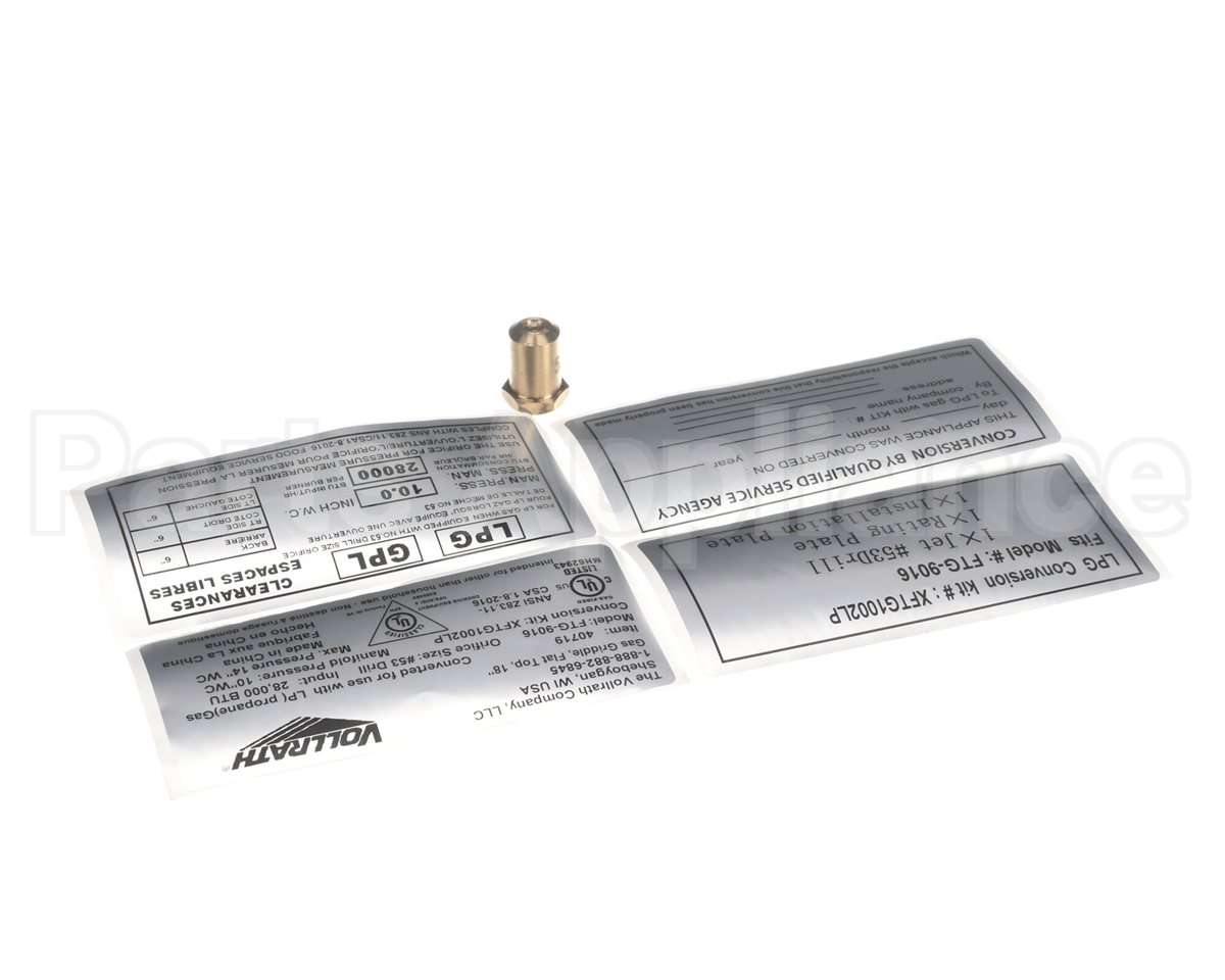 XFTG1002LP Vollrath Conversion Kit Propane