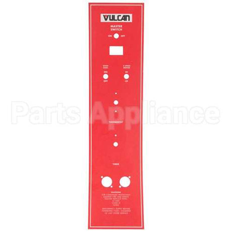 00-360881-00001 Compatible Hobart Panel Overlay