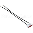 00-411496-000E4 Compatible Vulcan Signal Light 3/8" X 1-5/16" Red 250V